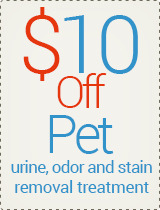 $10 off - Pet Odor/Stain Treatment